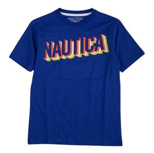 Nautica Boy’s Graphic Logo Short Sleeve Tee NWOT